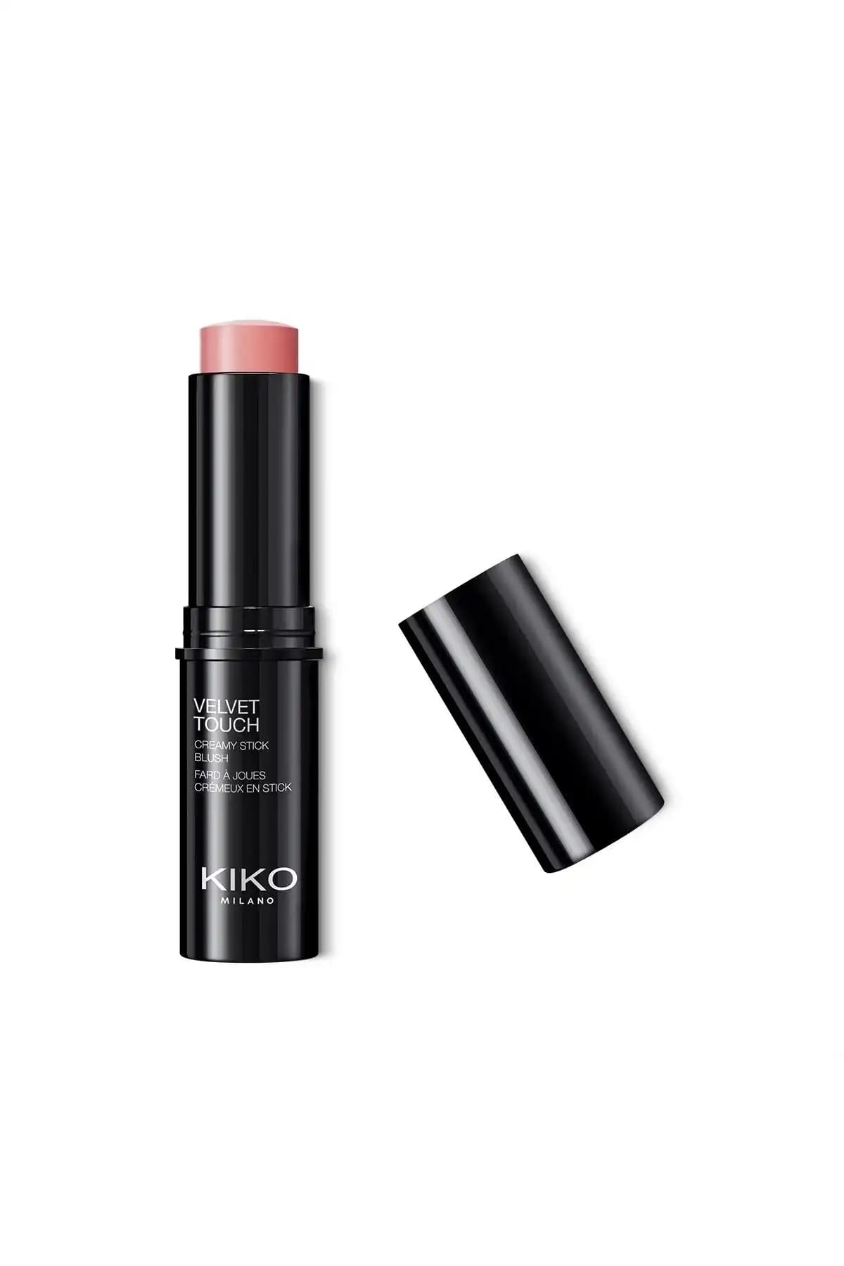 KIKO Velvet Touch Creamy Stick Blush 02 Golden Peach Doğal ve Işıltılı Görünüm Sunar