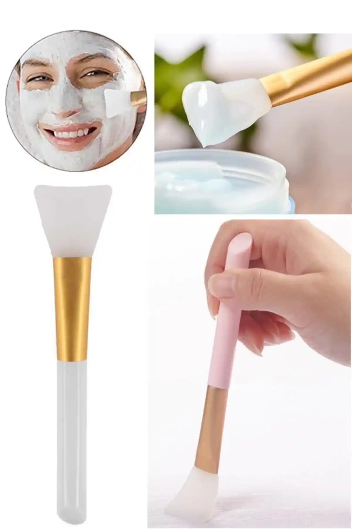 Kitchen Beauty Silikon Maske Sürme Spatulası Yüz ve Vücut Maskesi Uygulaması İçin Pratik ve Hijyenik Araç