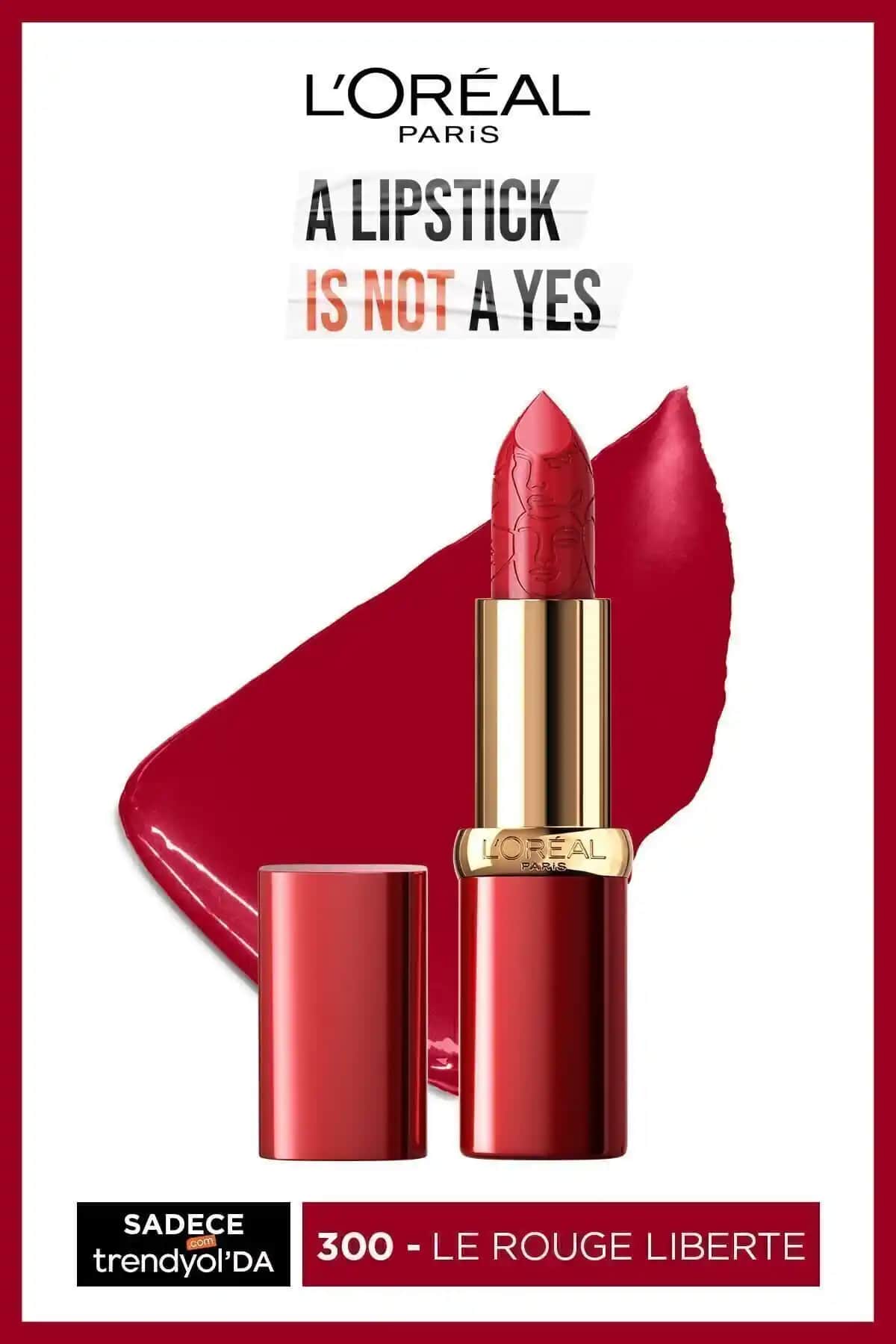L'Oreal Paris Color Riche Le Rouge Liberté Kırmızı Dudak Ruju Yüksek Pigmentasyon ve Dayanıklılık