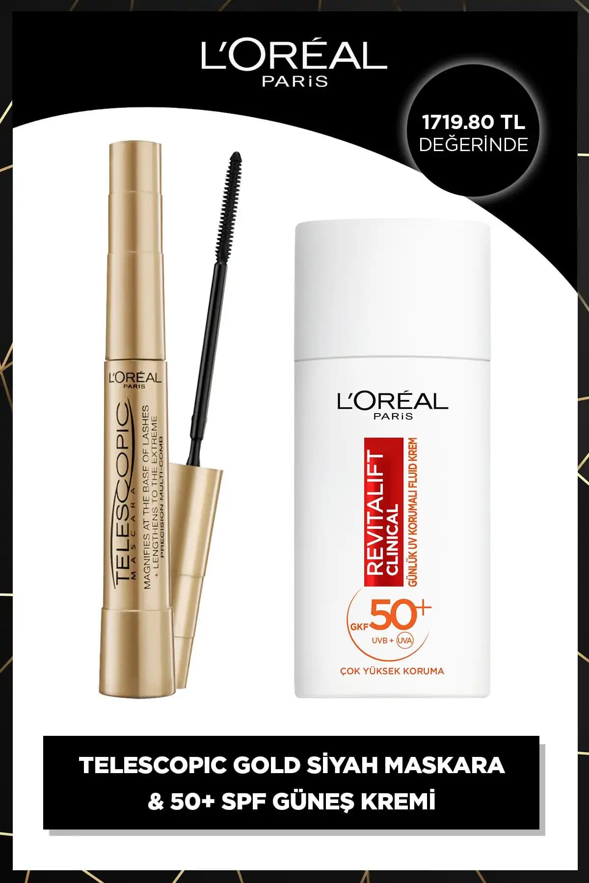 L'Oreal Paris Güneş Koruyucu ve Maskara: Günlük Cilt Bakımı ve Makyaj Çözümü