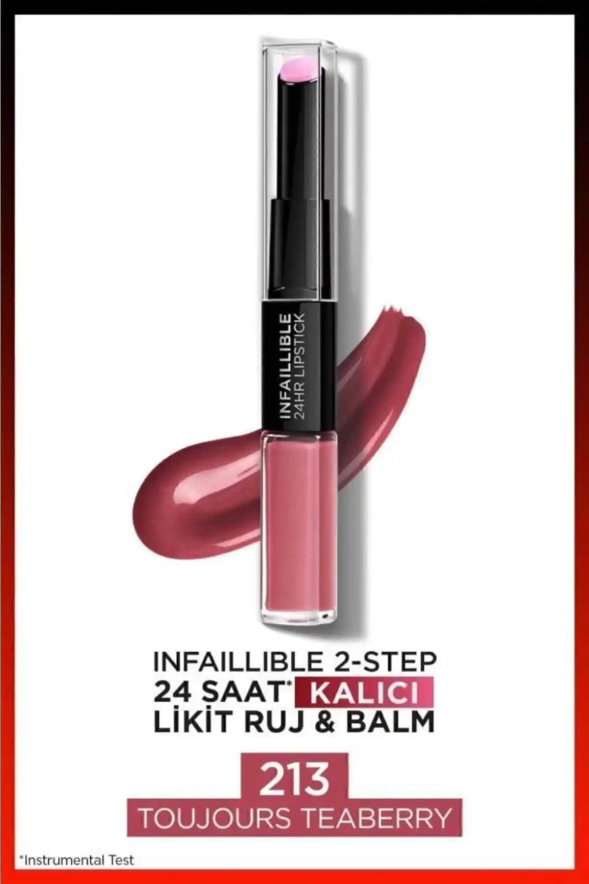 L'Oreal Paris Infaillible 2-Step 24 Saat Kalıcı Likit Ruj ve Balm - Doğal ve Parlak Dudaklar