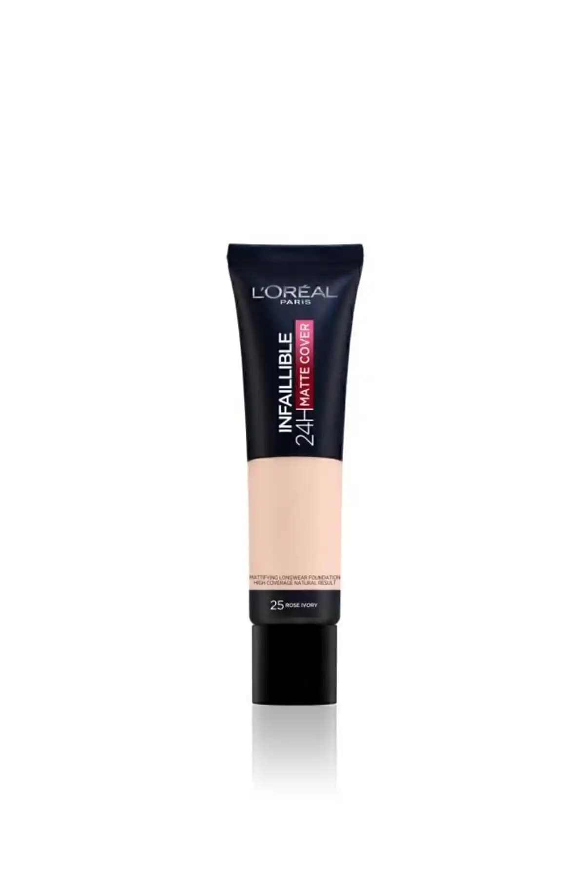 L'Oreal Paris Infaillible 24h Matte Cover Fondöten 25 Rose Ivory Yüksek Kapatıcı