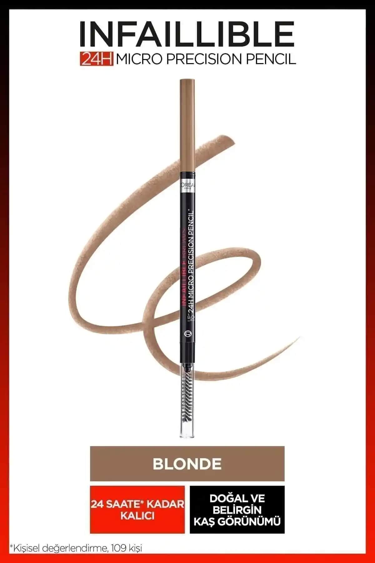 L'Oreal Paris Infaillible 24H Micro Precision Kaş Kalemi Blonde 75-90 Karakterlik Başlık