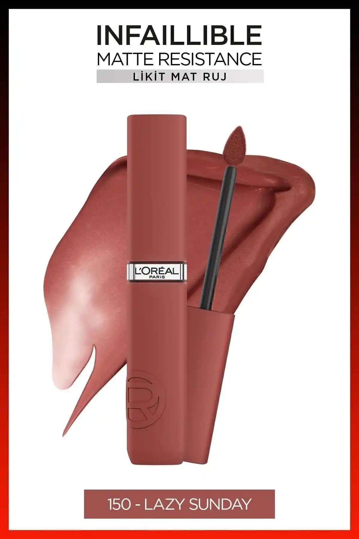 L'Oreal Paris Infaillible Mat Ruj Lazy Sunday: Uzun Süre Kalıcı ve Şık Dudaklar İçin