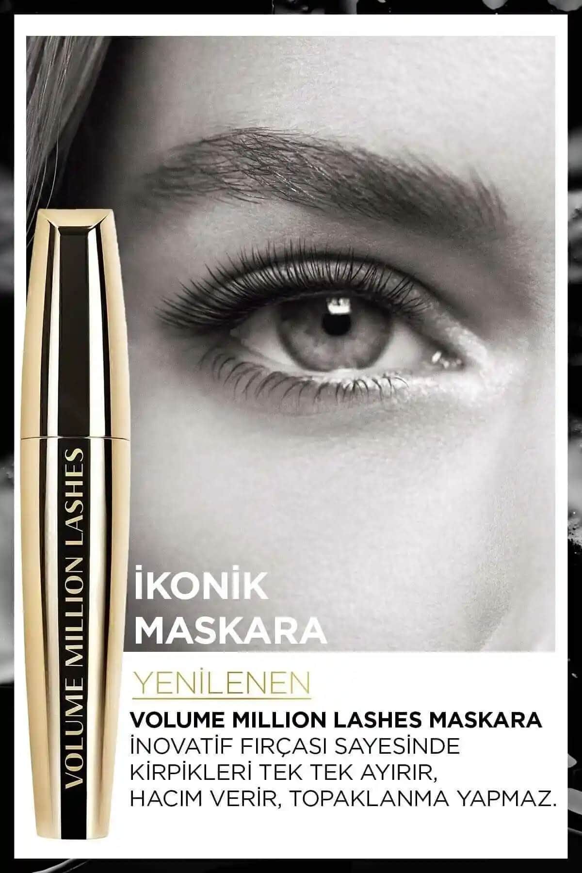 L'Oréal Paris Maskara Ekstra Hacim Collagene 1000 Lashes: Günlük Kullanım İçin Doğal ve Dolgun Kirpikler