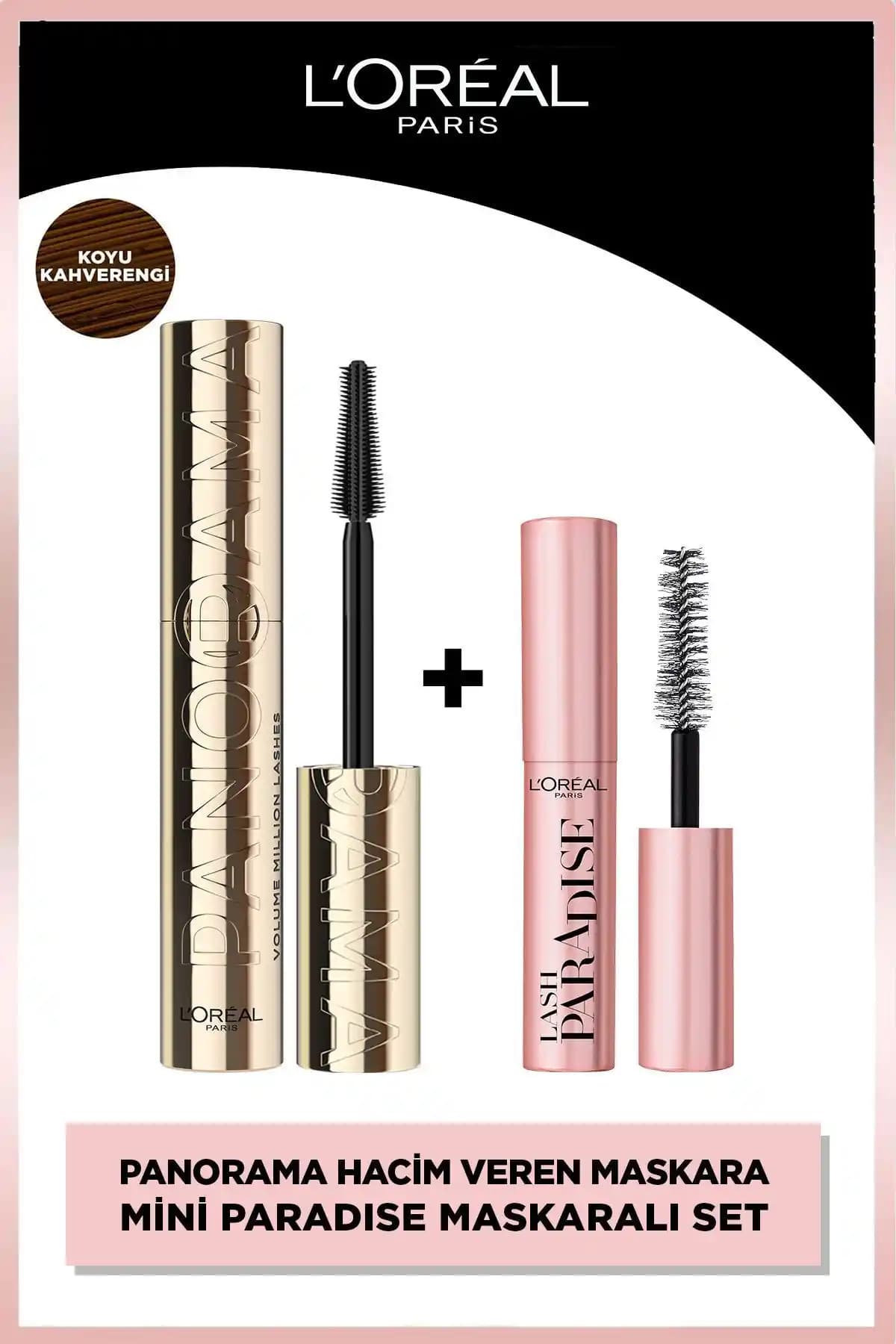 L'Oréal Paris Panorama ve Mini Paradise Maskara Seti: Hacimli ve Doğal Kirpikler İçin Ideal