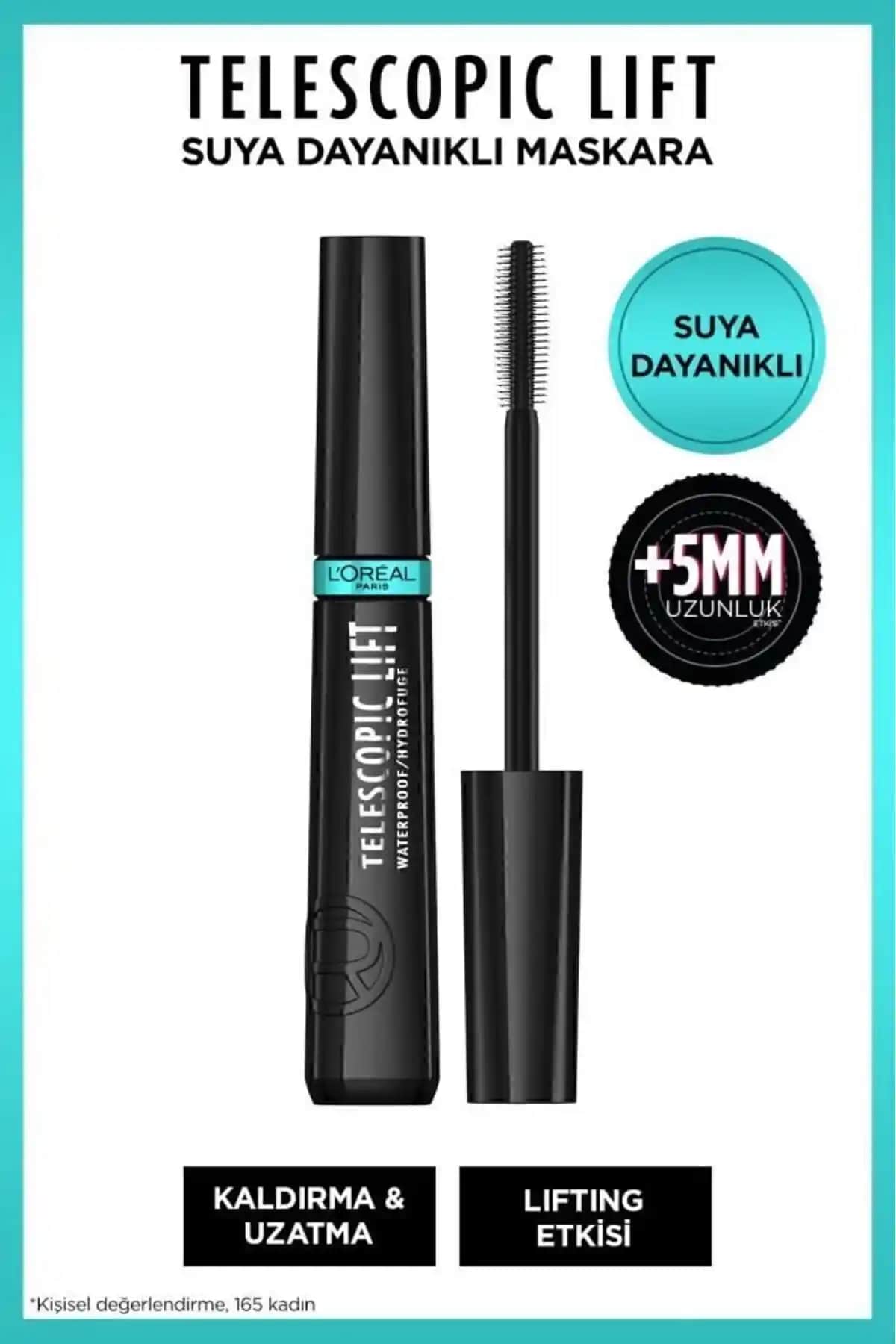 L'Oreal Paris Telescopic Lift Maskara: Suya Dayanıklı ve Uzun Süre Kalıcı Kirpik Maskarası