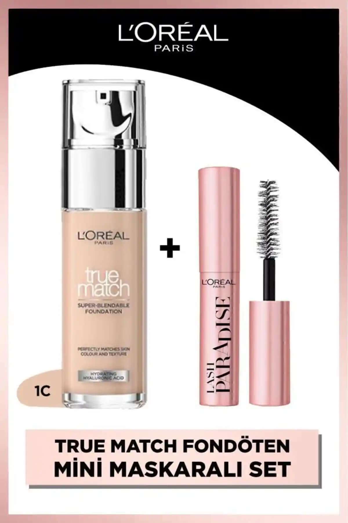 L'Oréal Paris True Match Fondöten ve Mini Paradise Maskara ile doğal ve etkili makyaj deneyimi