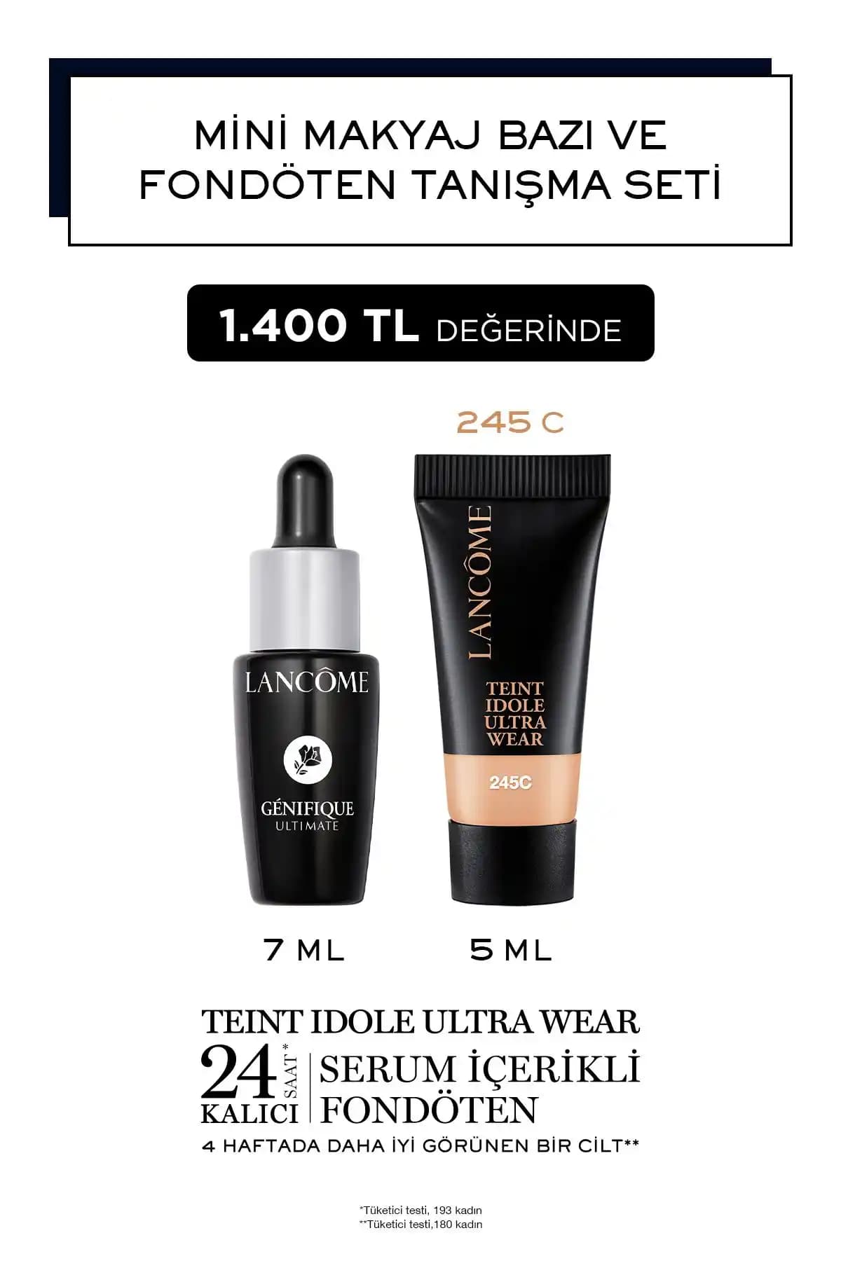Lancome Mini Makyaj Avantajlı Tanışma Seti: Yüksek Kaliteli ve Kullanışlı Güzellik Paketi