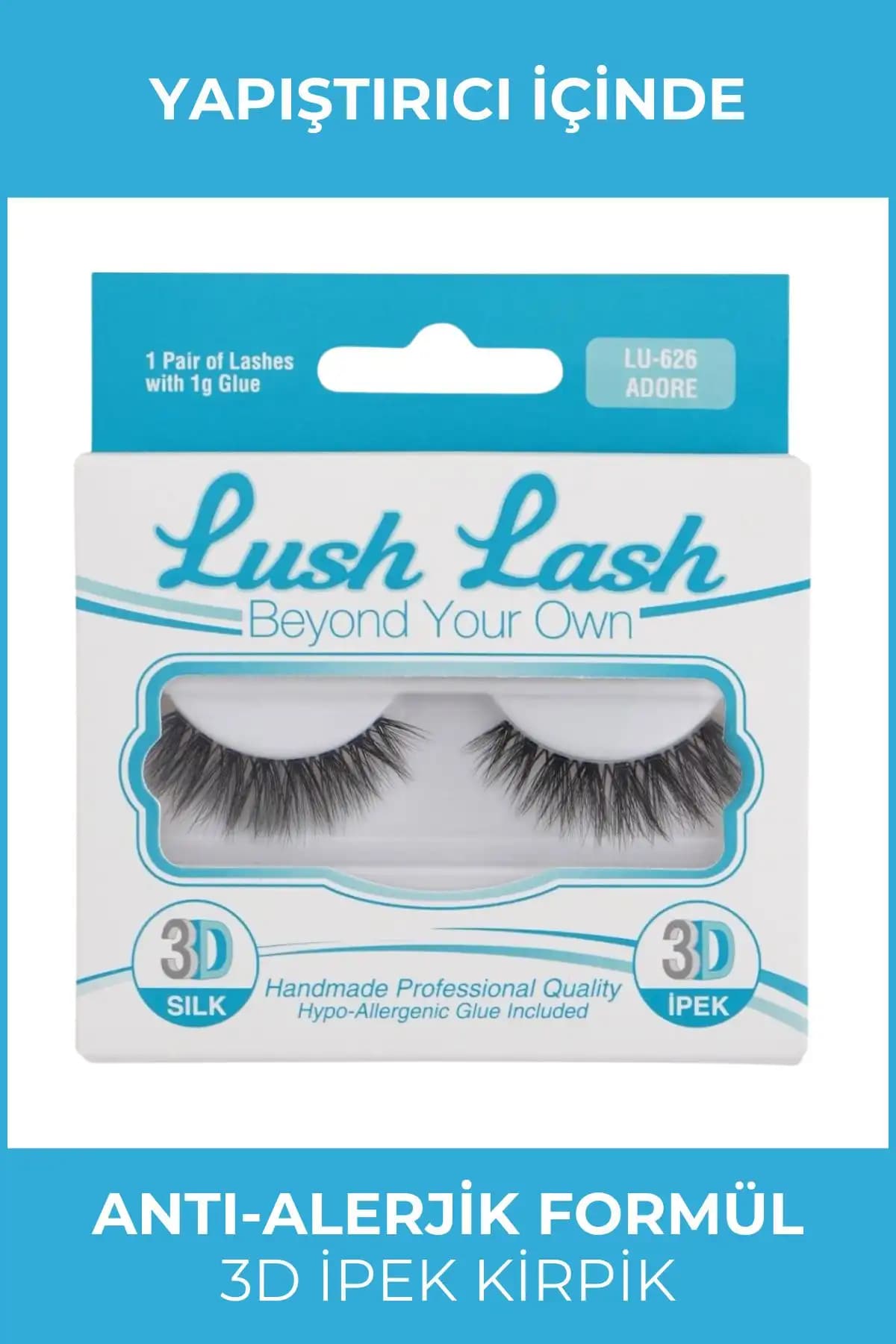 Lush Lash 3D Ipek Kirpik ile Nascita Pro Faux Takma Kirpik Karşılaştırması 1