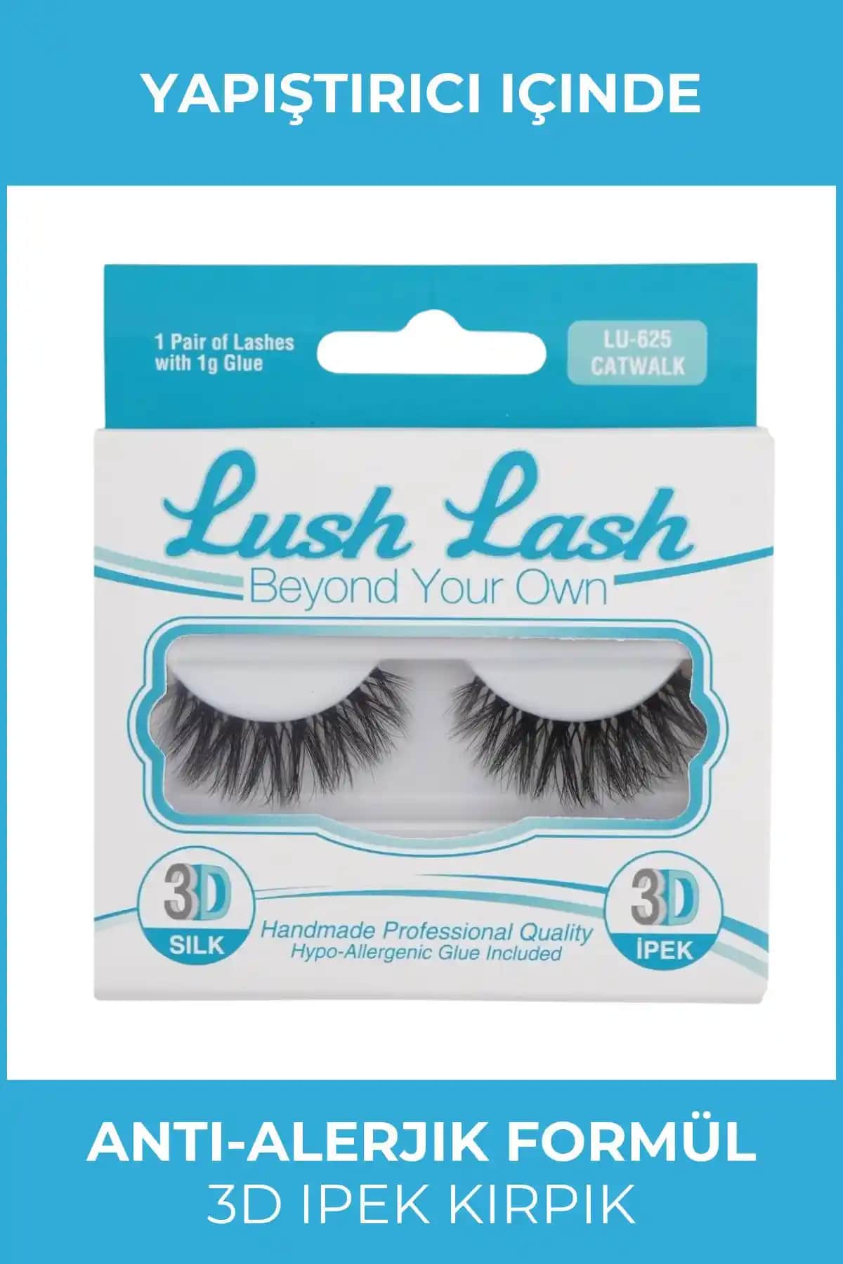 Lush Lash 3D İpek Kirpikler LU 625: Doğal ve Şık Görünüm İçin Mükemmel Seçenek