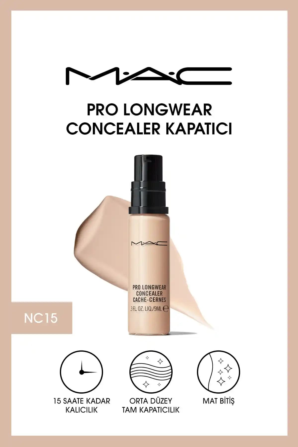 Mac Pro Longwear Concealer NC15: Uzun Süre Kalıcı ve Doğal Göz Altı Kapatıcısı