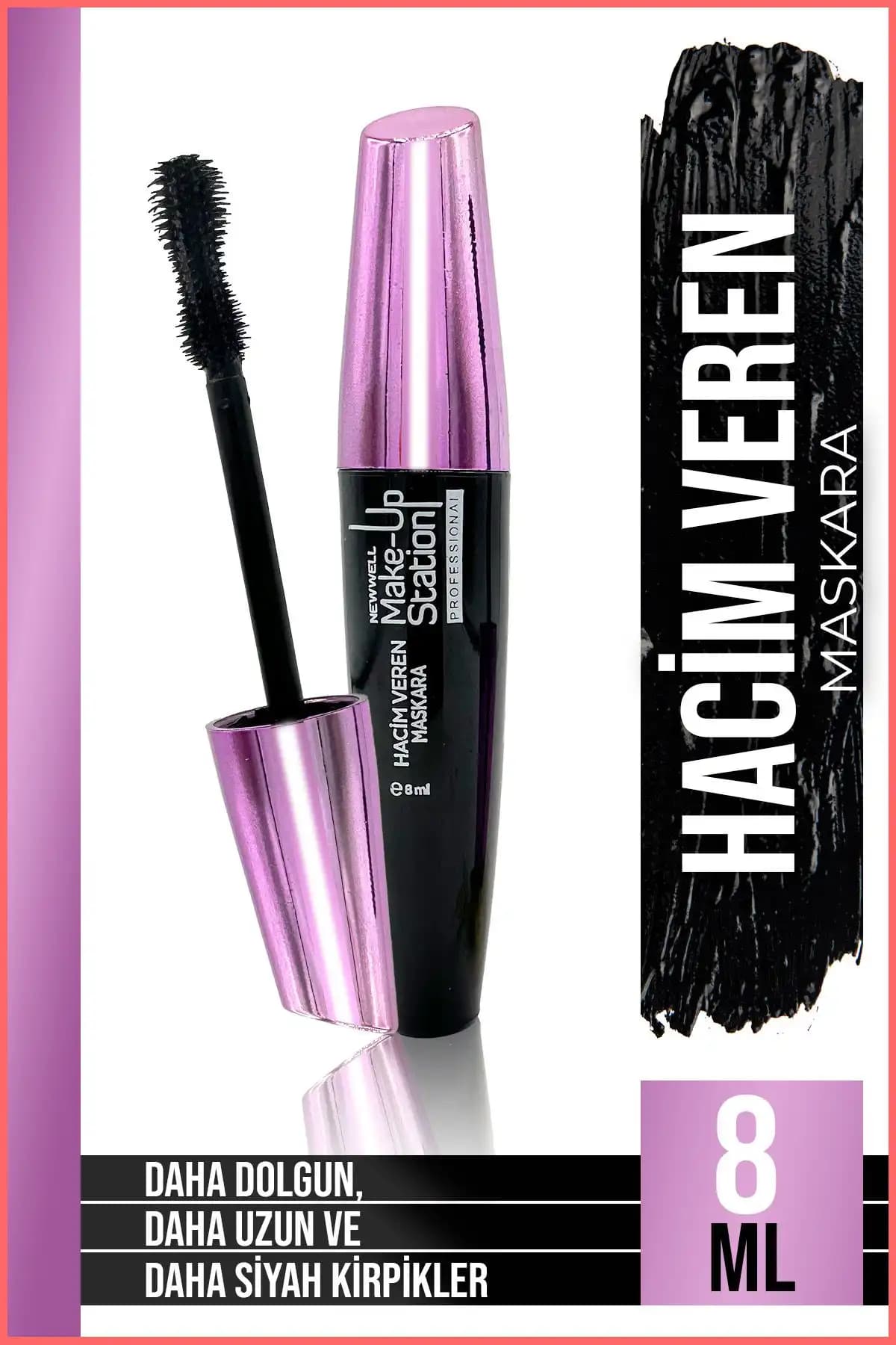 Make Up Station Hacim Veren Maskara: Dolgun ve kıvrımlı kirpikler için ideal seçim