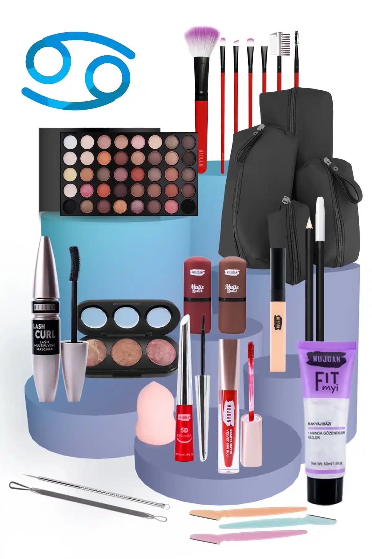 Makyaj Setleri Karşılaştırması: Mujgan Yengeç Burcu ve Roesıa Rose Kozmetik Ürünleri