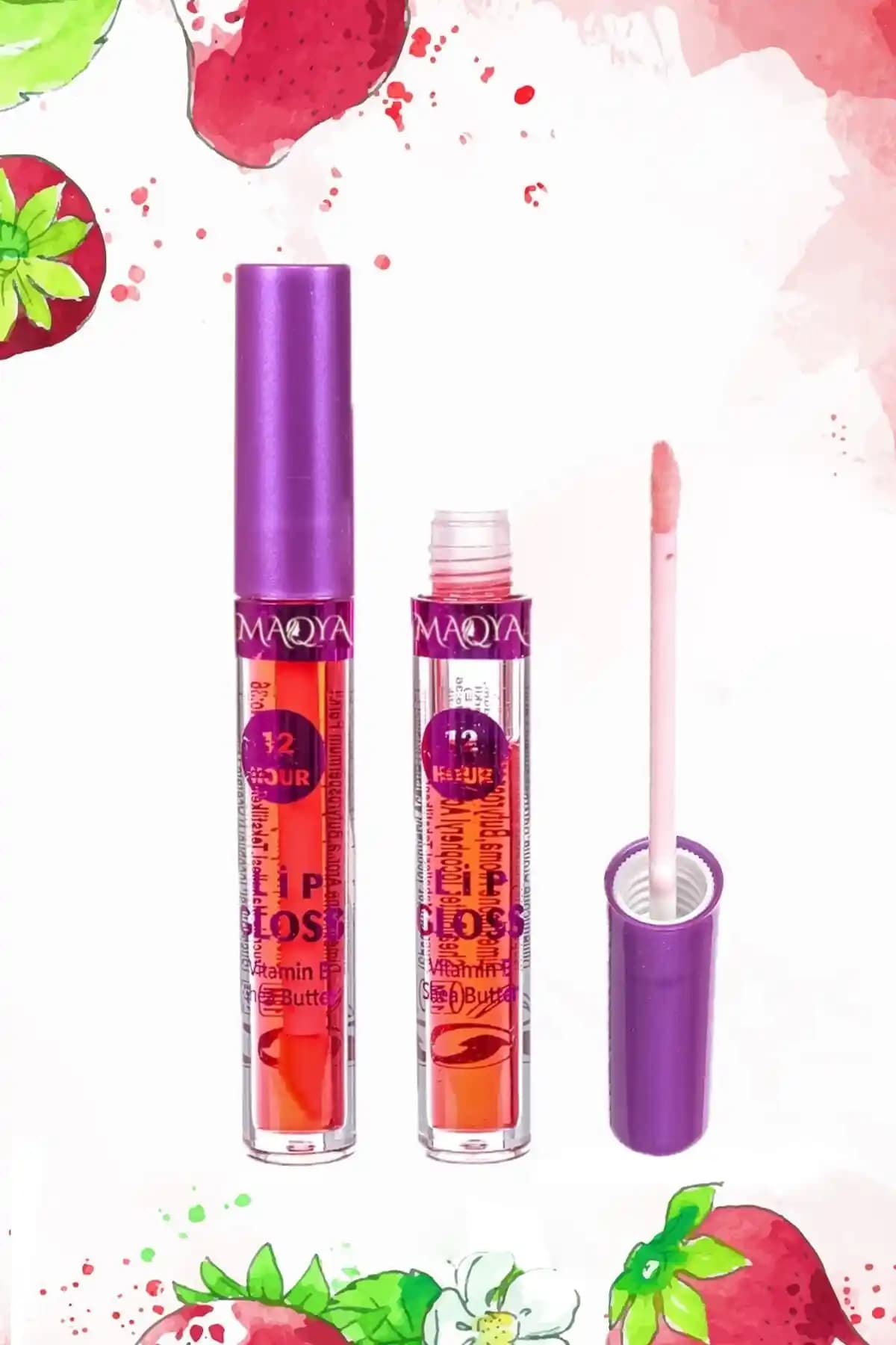 MAQYA Cosmetics ve SP SEMPA Çilekli Dudak Glossları Karşılaştırması