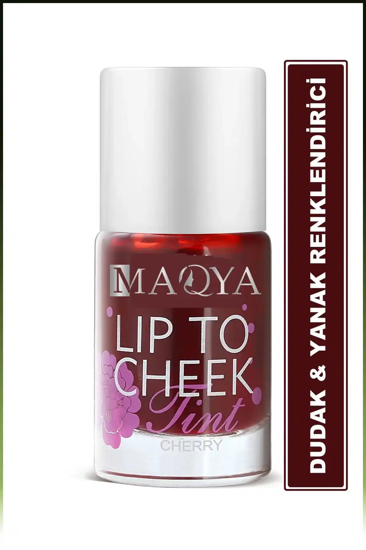 MAQYA Kozmetik Lip To Cheek Tint Dudak ve Yanak Renk Verici Çok Yönlü Kalıcı Makyaj Ürünü