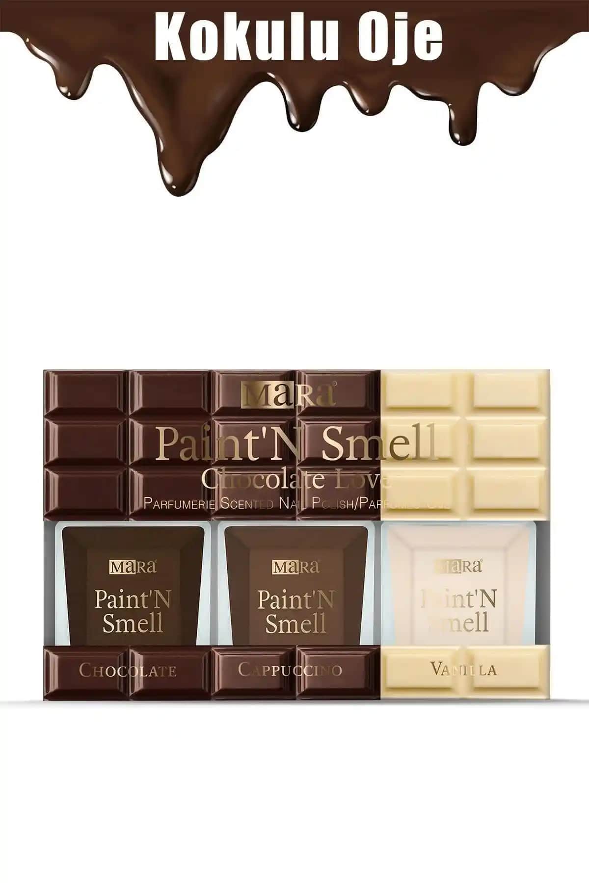 Mara Paint'n Smell Chocolate Love Kokulu Oje Seti: Renk ve Koku ile Büyüleyici Deneyim