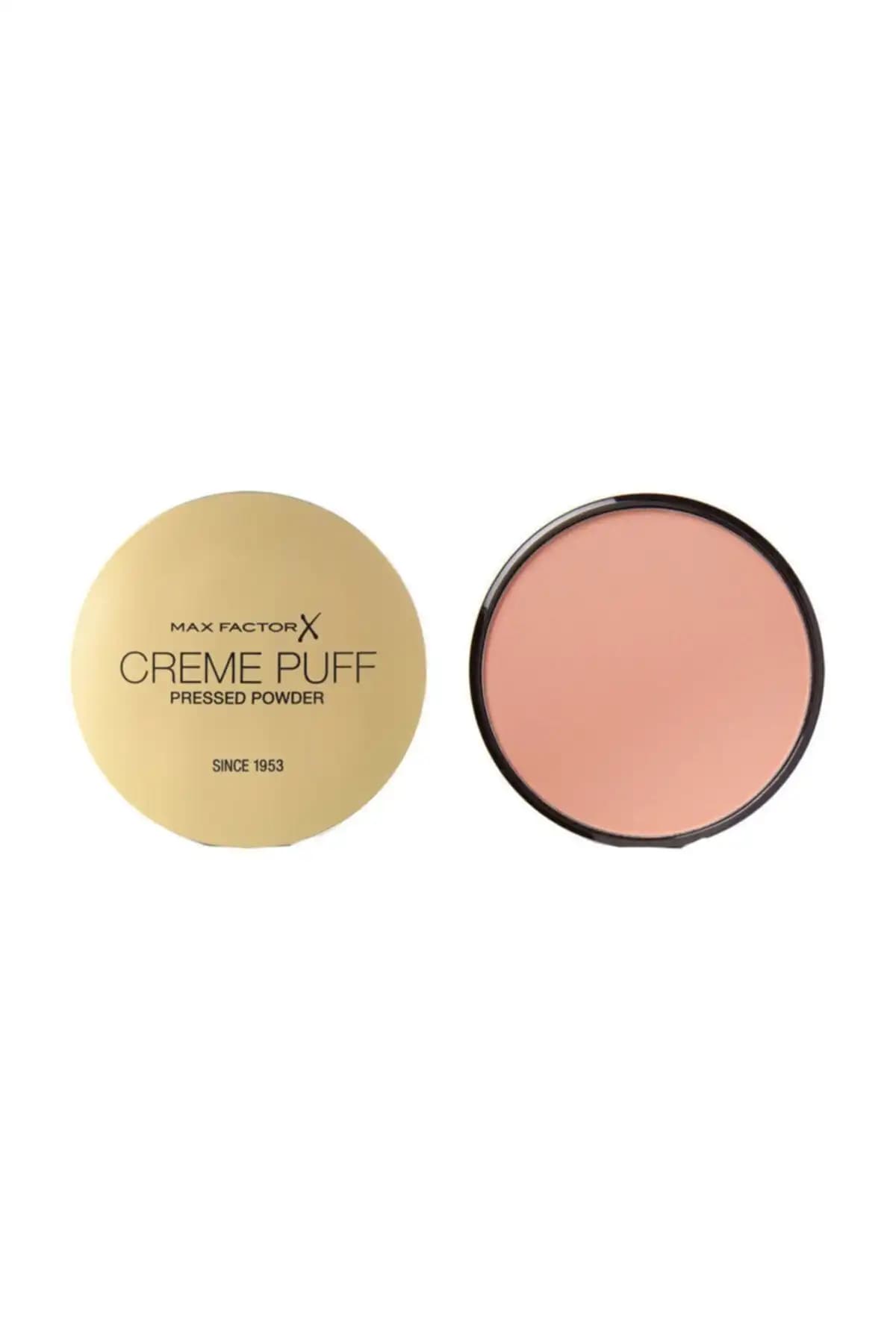 Max Factor Creme Puff Pudra 53 Tempting Touch doğal ve mat görünüm sağlayan kompakt makyaj pudrası