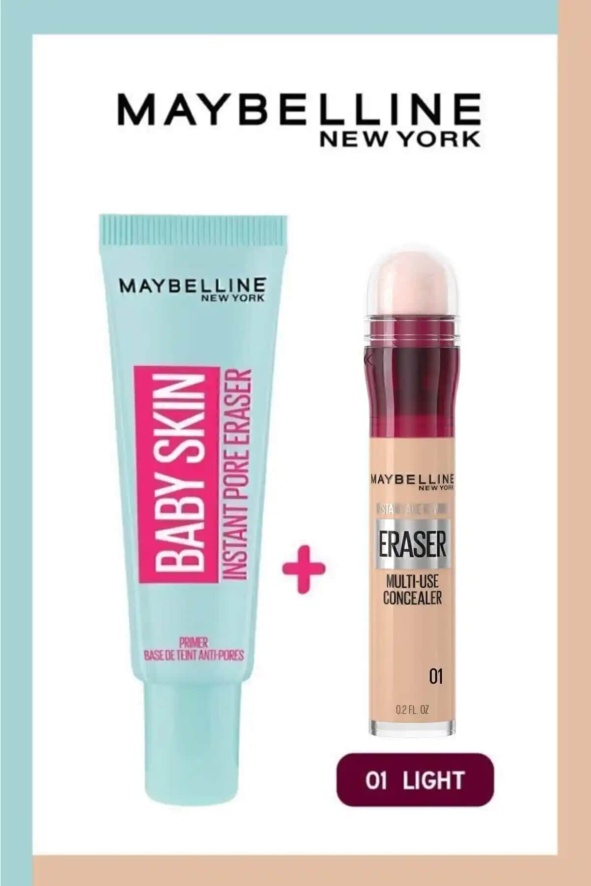 Maybelline Baby Skin ve Instant Anti Age Eraser ile doğal ve pürüzsüz cilt görünümü
