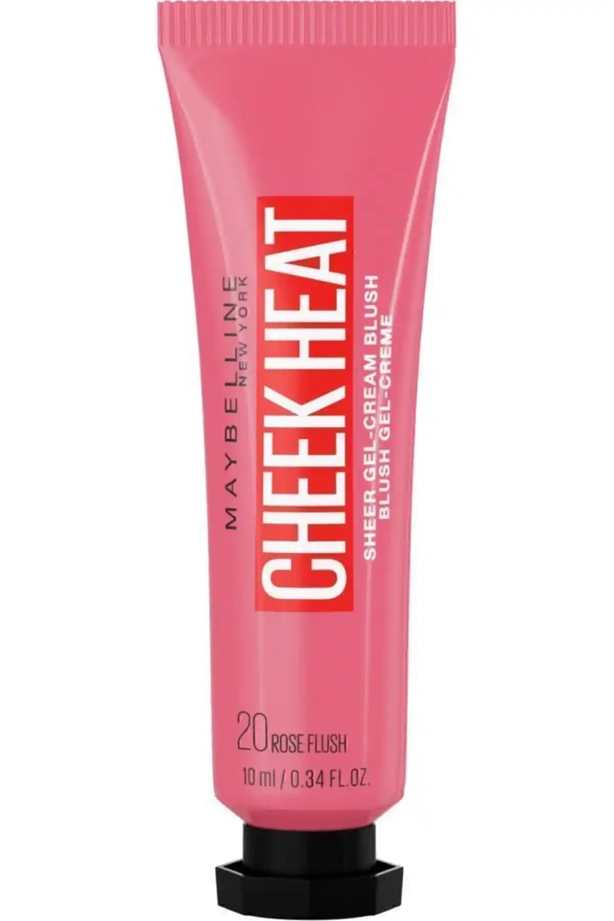 Maybelline Cheek Heat Likit Allık 20 Rose Flash Doğal ve Kalıcı Pembe Tonlu Makyaj Ürünü