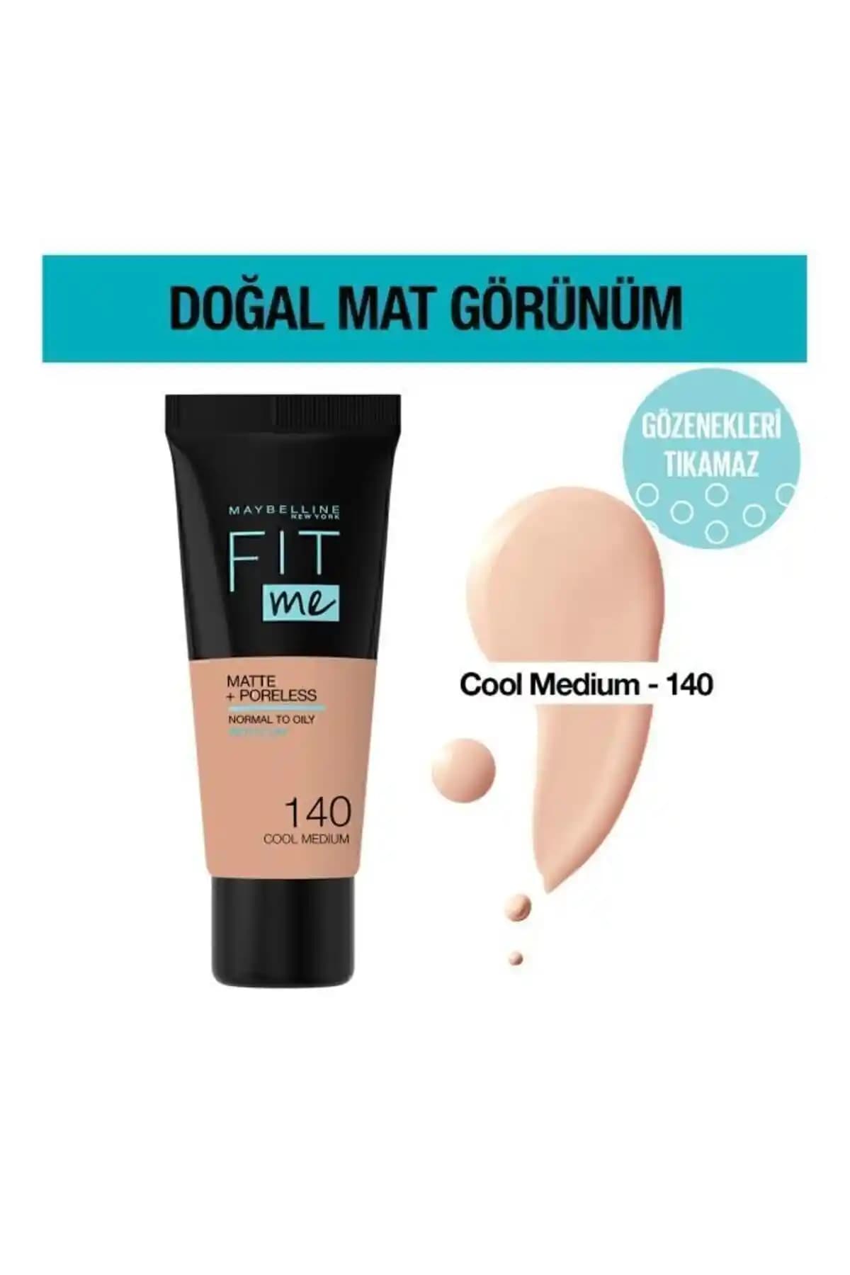 Maybelline Fit Me Matte + Poreless Fondöten: Doğal Mat Görünüm ve Yüksek Kapatıcılık Özellikleriyle