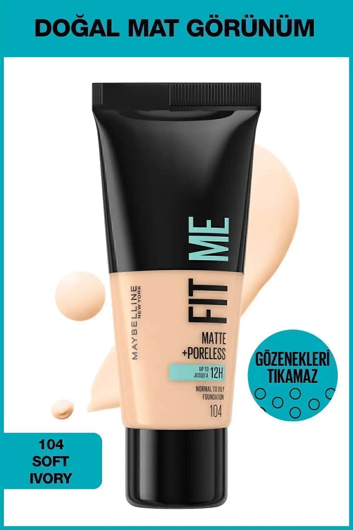 Maybelline Fit Me Matte+Poreless Fondöten: Doğal ve Mat Görünüm Sağlayan Ürün