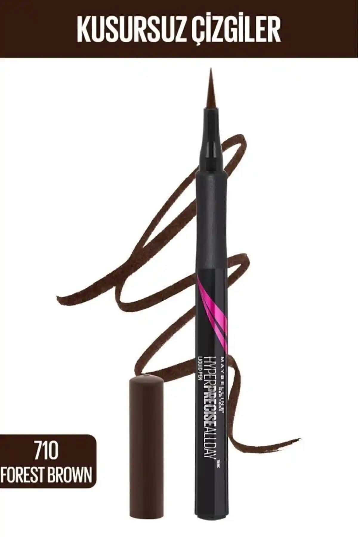 Maybelline Hyper Precise All Day Eyeliner Forest Brown İncelemesi ve Kullanım Tavsiyeleri