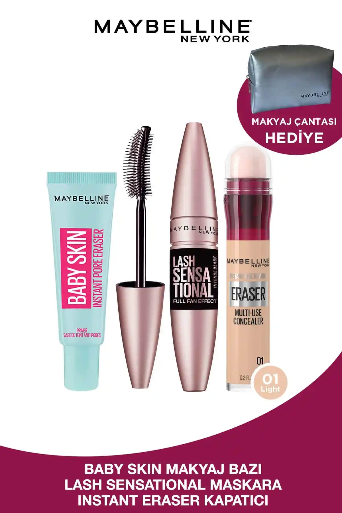 Maybelline Lash Sensational Maskara ve Kapatıcısı Karşılaştırması 2023