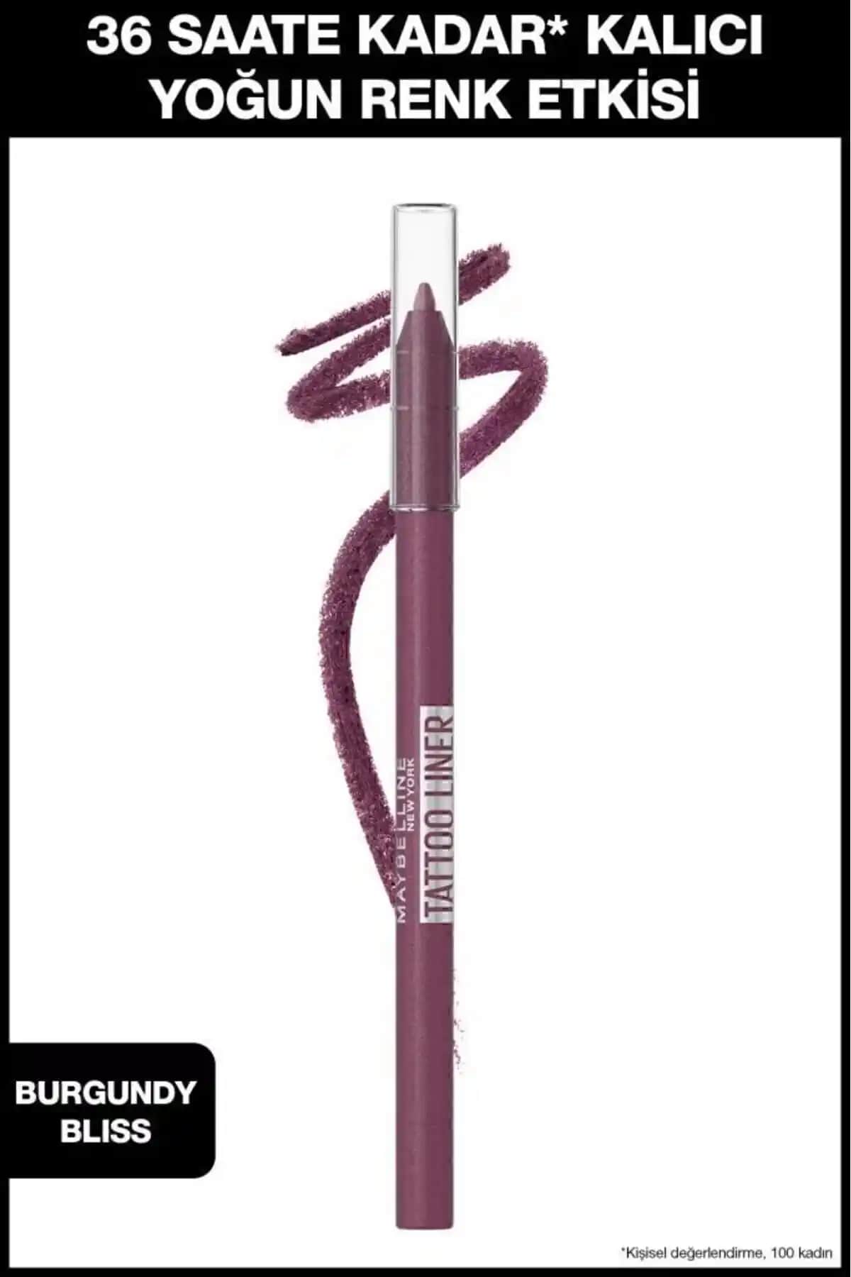 Maybelline New York Tattoo Liner Jel Göz Kalemi Karşılaştırması: Burgundy Bliss ve Purplepop Özellikleri