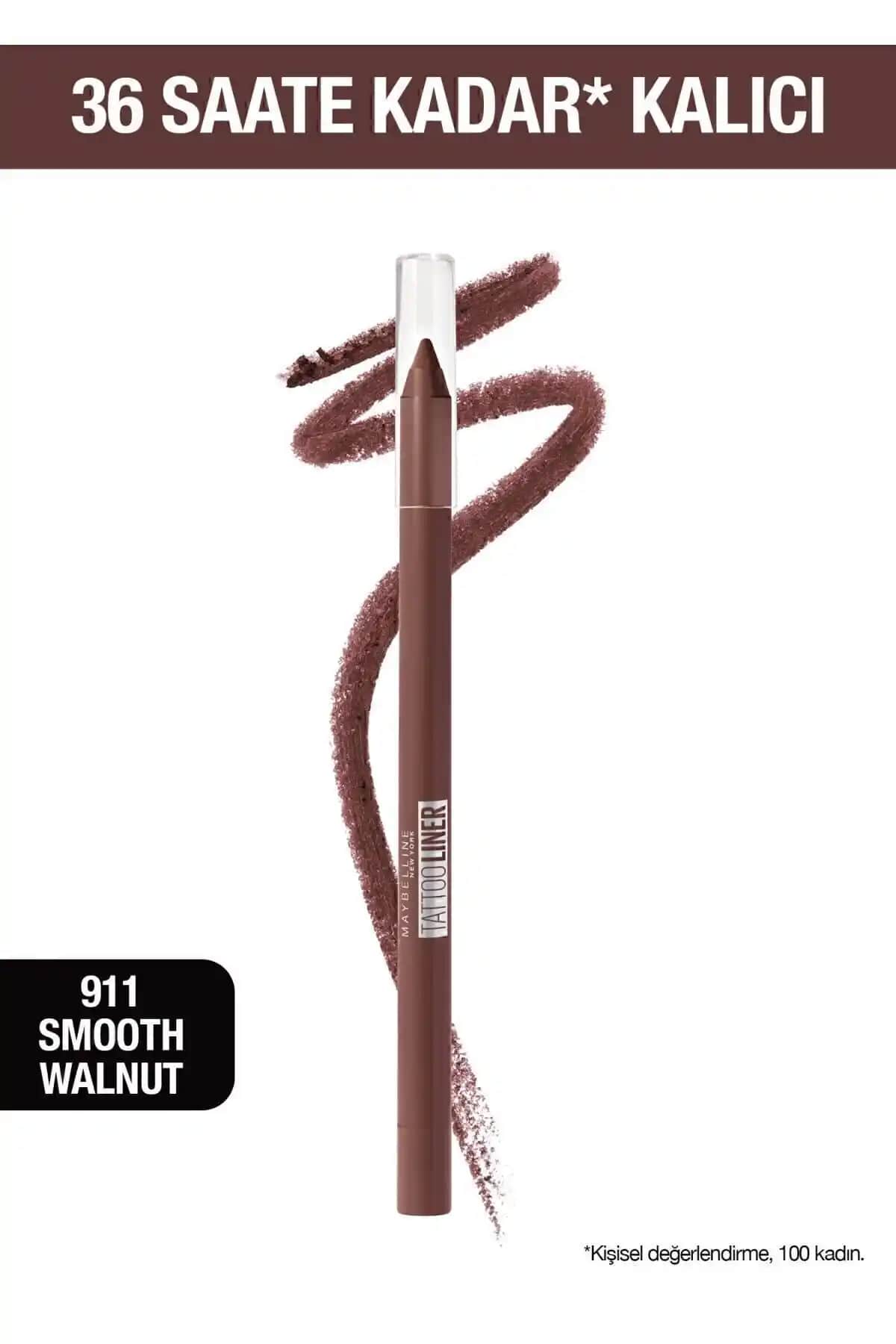 Maybelline New York Tattoo Liner Serisi Karşılaştırması: Kahverengi ve Burgundy Bliss Ürünleri
