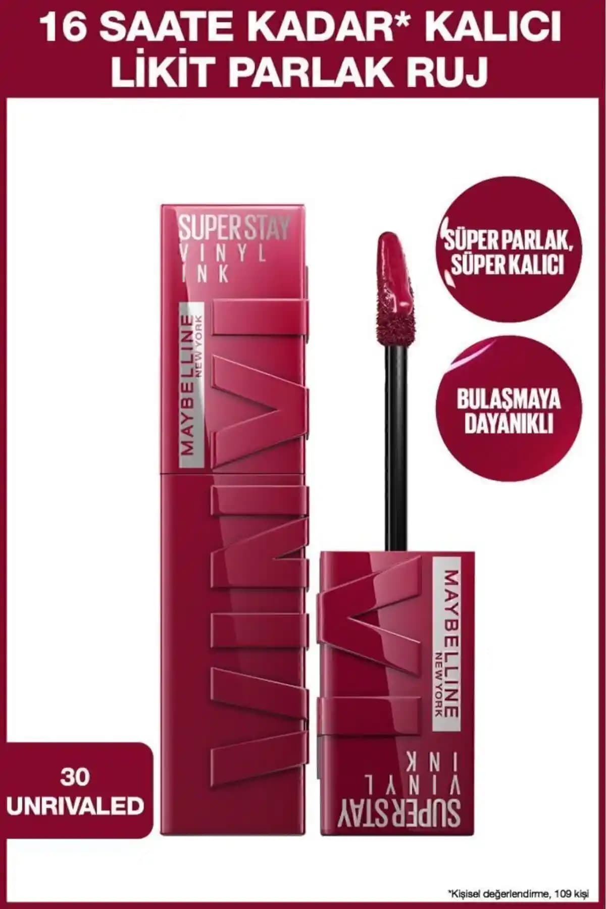 Maybelline Super Stay Vinyl Ink Uzun Süre Kalıcı Parlak Likit Ruj İncelemesi