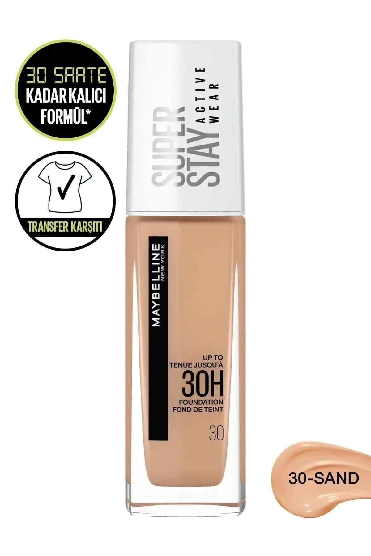 Maybelline Superstay Active Wear Fondöten Karşılaştırması 30 Saat Kalıcılık ve Özellikler