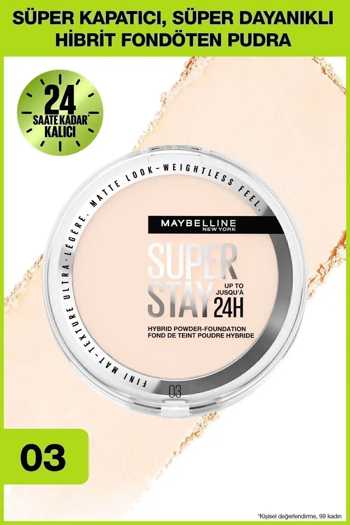 Maybelline Superstay Hibrit Pudra ve Fondöten: Kalıcı ve Doğal Makyaj İçin Öneriler