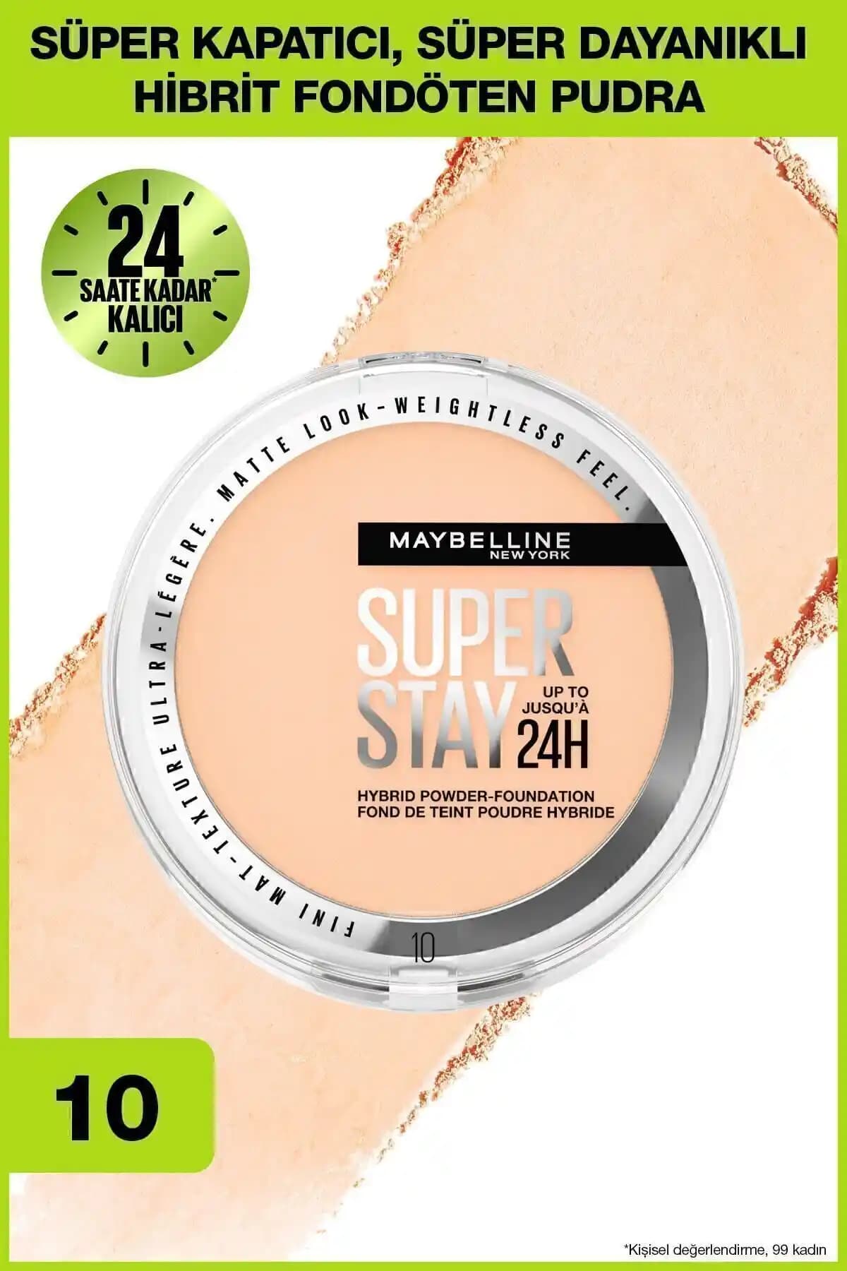Maybelline Superstay Hibrit Pudra ve Fondöten Ürünü: Kalıcı ve Doğal Mat Görünüm Sağlar