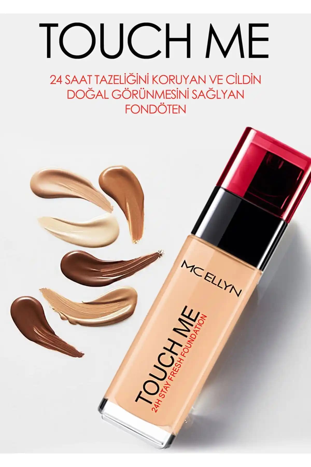 Mcellyn Mc Ellyn Touch Me Stay Fresh Fondoten: Karma Ciltler İçin Yüksek Kapatıcılık ve Doğal Mat Görünüm