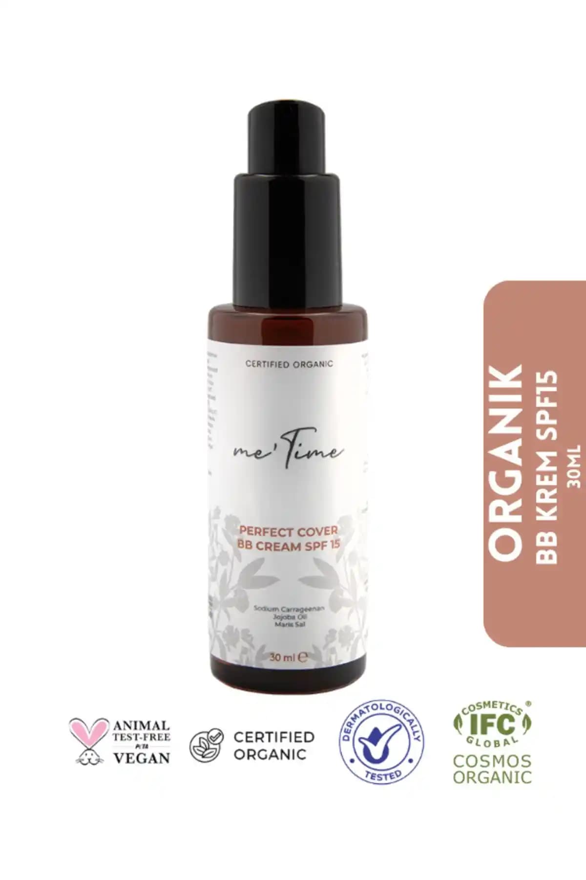 Me Time Organik BB Krem SPF 15 Orta Ton: Doğal ve Kapsamlı Günlük Cilt Bakımı