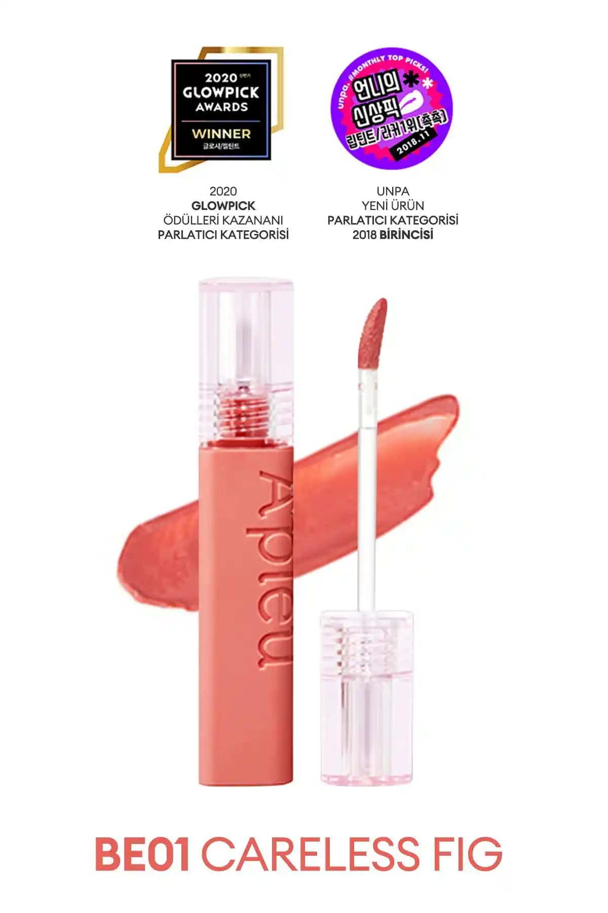 Missha A'pıeu Juicy Pang Tint BE01 Careless Fig Dudak Parlatıcı ve Kalıcı Renk