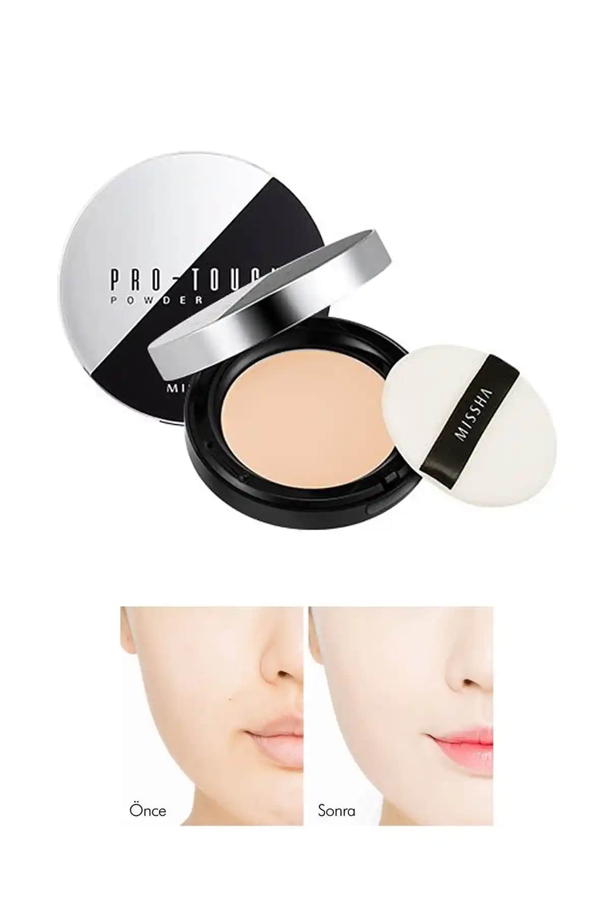 Missha Pro-Touch Powder Pact SPF25/PA++: Mat ve Pürüzsüz Cilt İçin Günlük Kullanım Kompakt Pudra