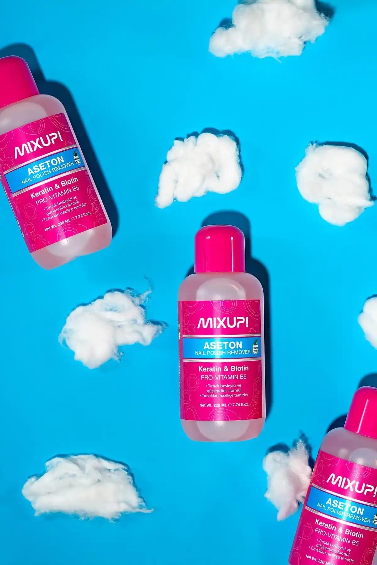 Mixup Keratin ve Biotin İçeren Güçlendirici Aseton ile Sağlıklı ve Güçlü Tırnaklar