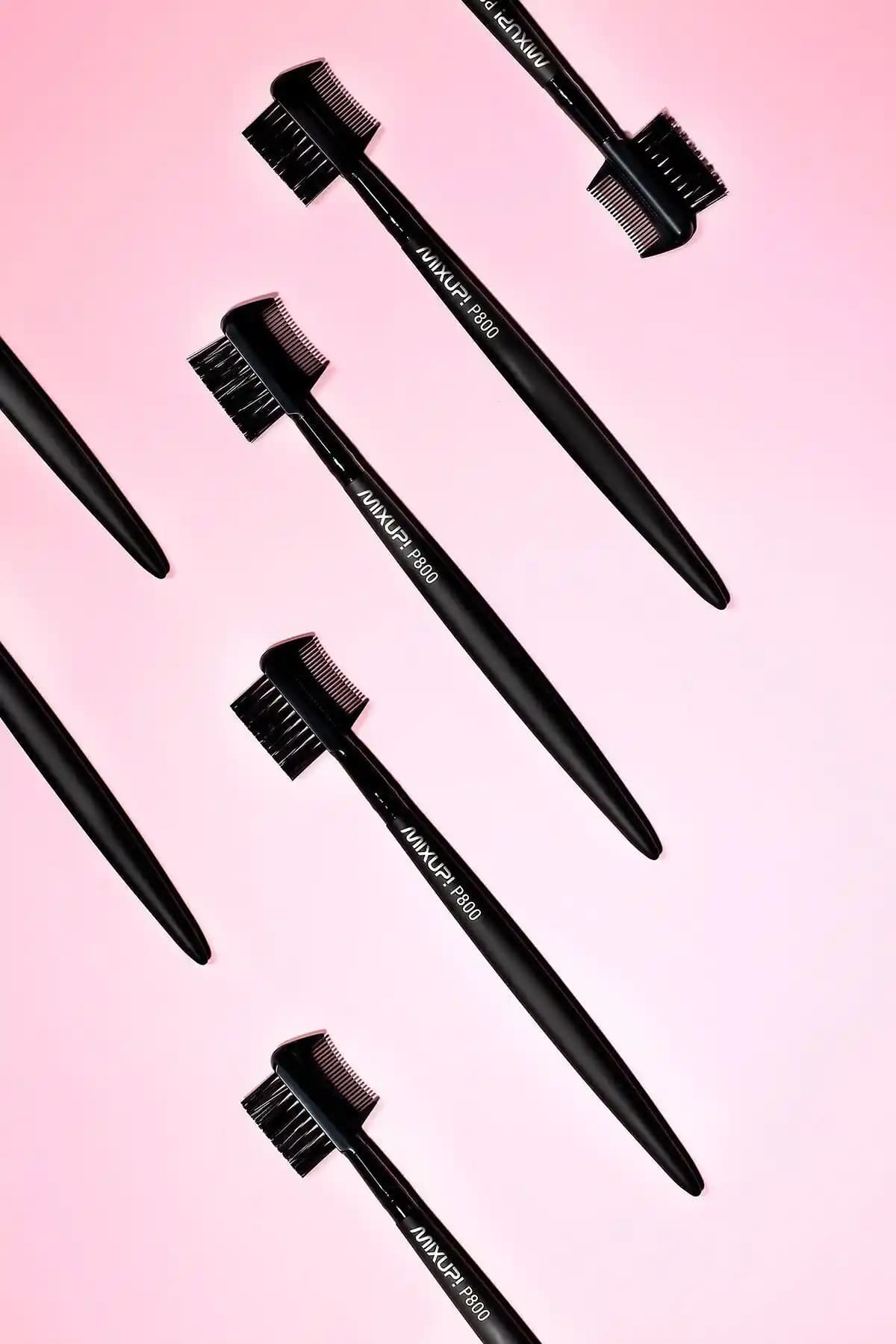 Mixup P800 Kaş Tarağı ve Makyaj Fırçası Seti Profesyonel Kullanım İçin Uygun