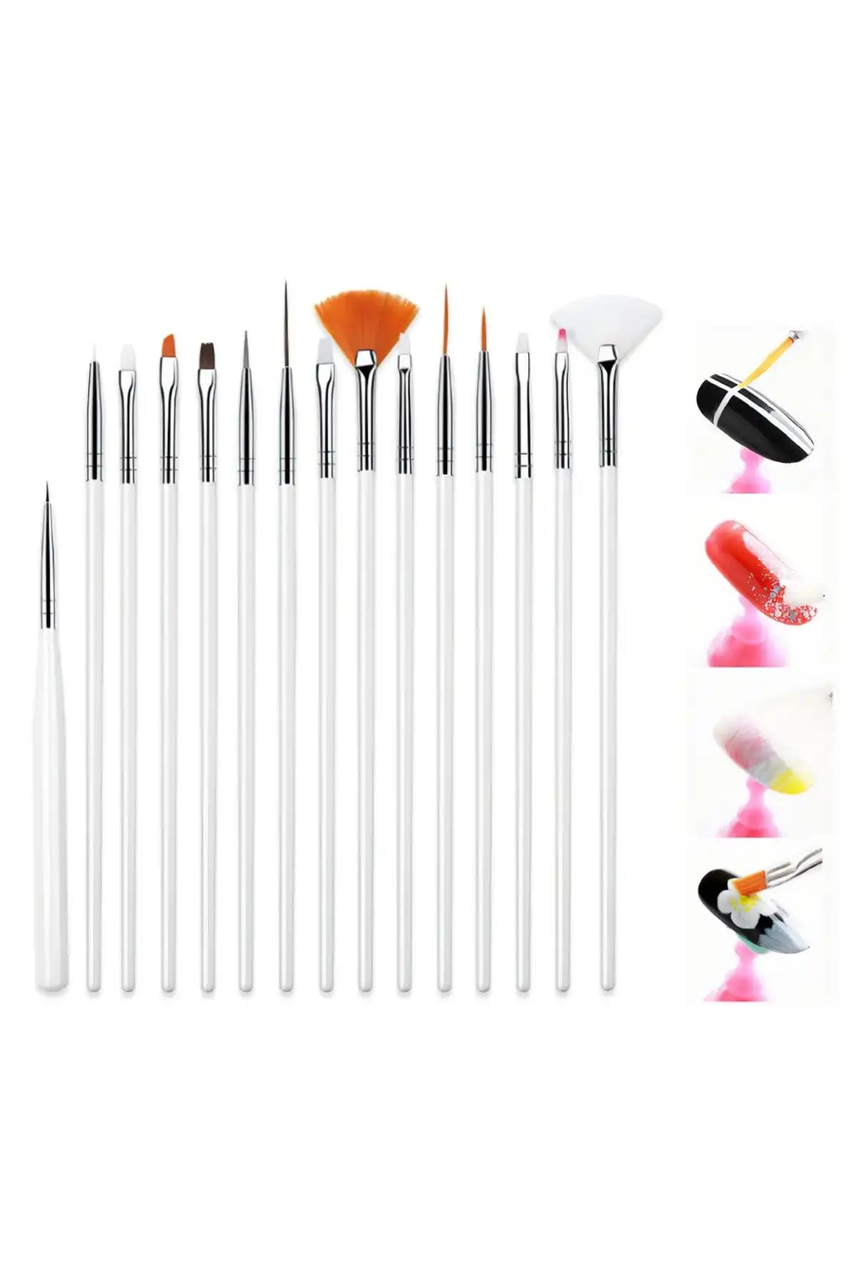 MOZIUR 15'li Nail Art Fırça Seti ile Profesyonel ve Yaratıcı Tırnak Tasarımları