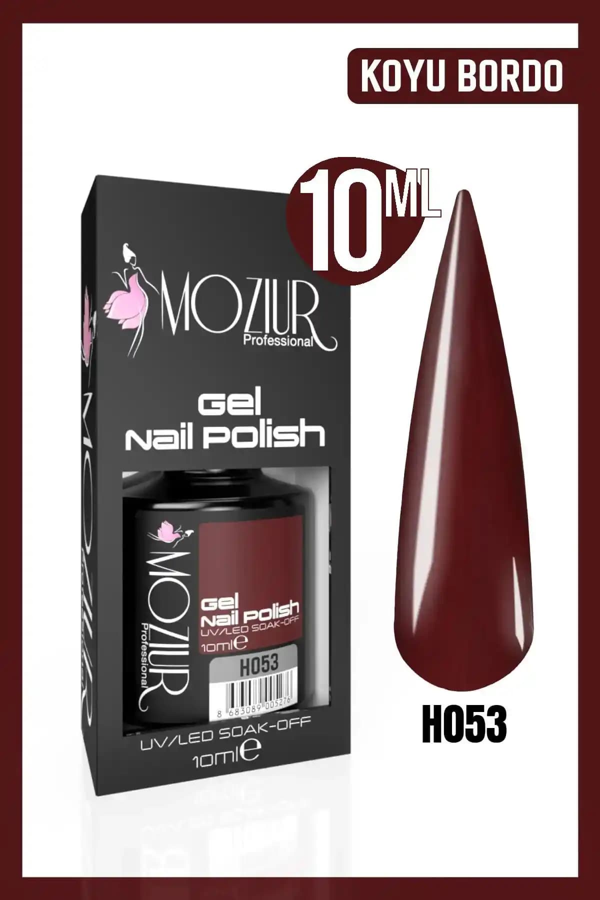 MOZIUR Kalıcı Oje H053 UV Led Teknolojisiyle Uzun Süre Dayanan Parlak Tırnaklar