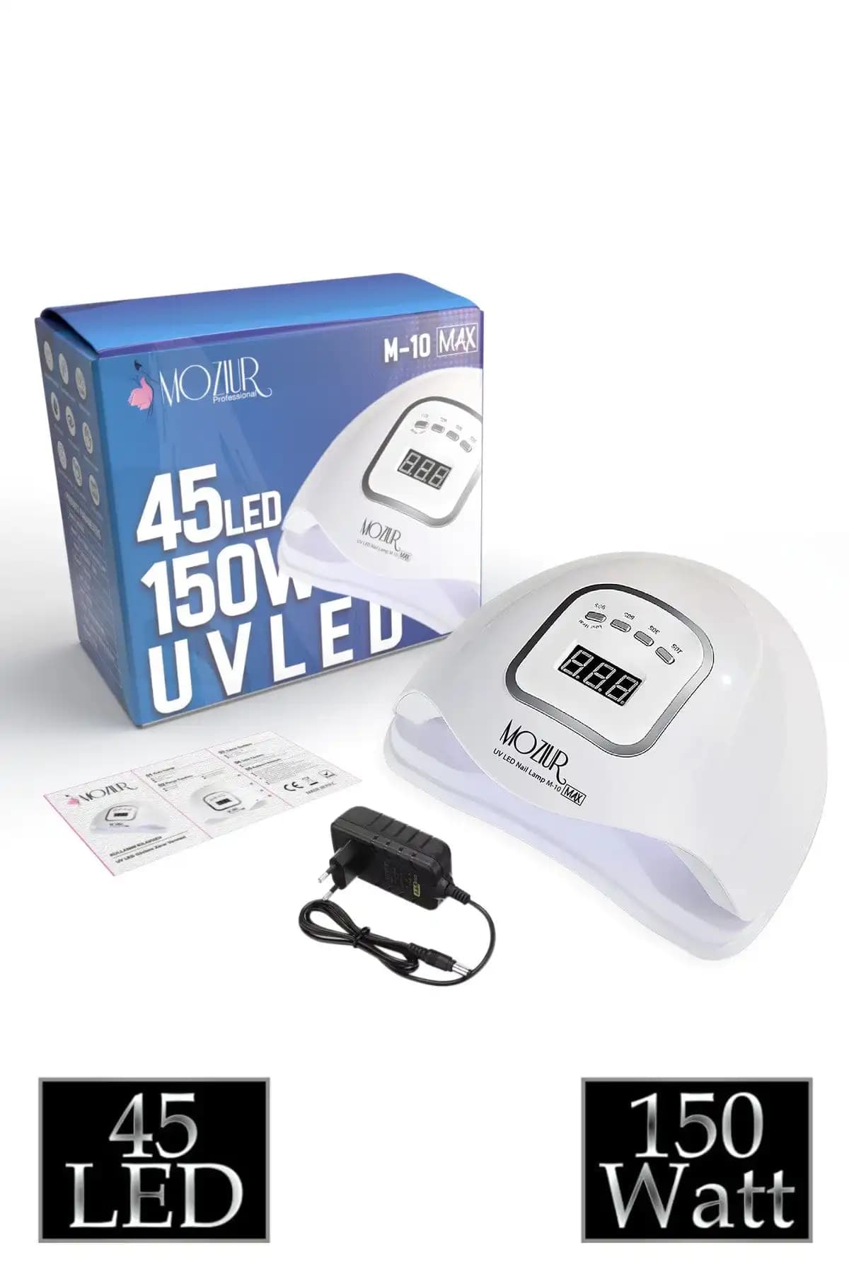 MOZIUR M-10 Max 150W UV LED Kalıcı Oje ve Protez Tırnak Kurutucu Özellikleri ve Kullanım Avantajları