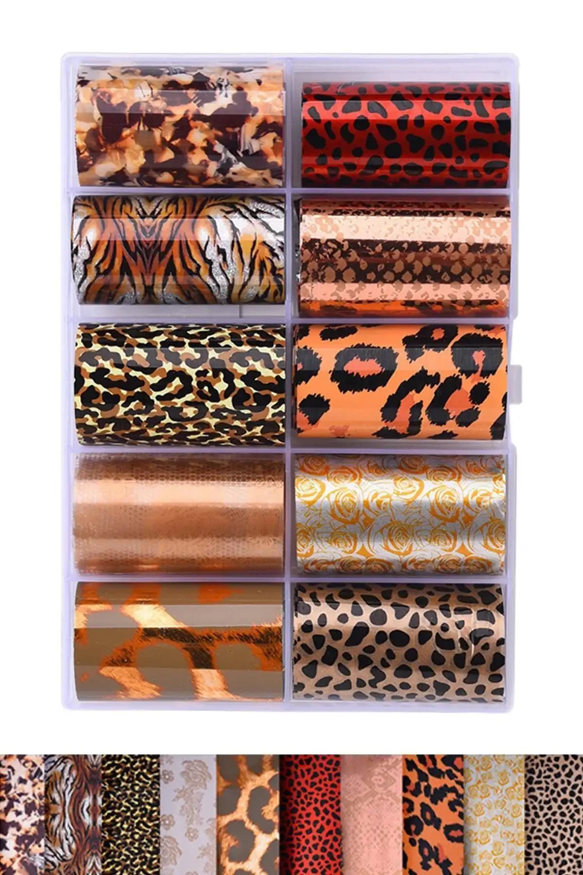 MOZIUR Tırnak Süsü Folyo Sticker ve Kırık Folyo Parça Sticker Karşılaştırması 1