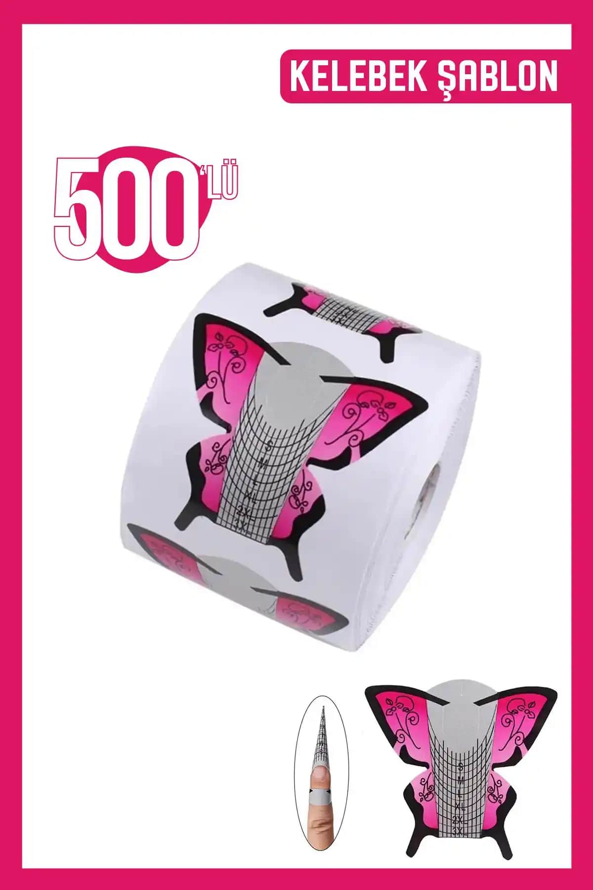 MOZIUR ve Venalisa 500'lü kelebek protez tırnak şablonlarının detaylı karşılaştırması