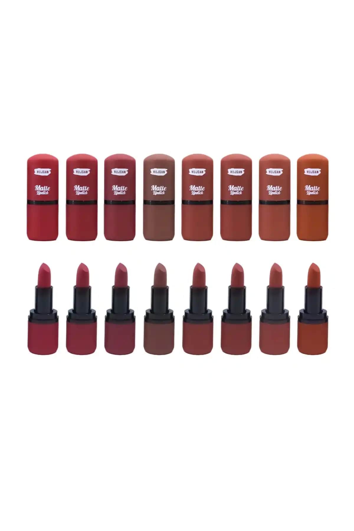MUJGAN Matte 8'li Ruj Seti: Renkli ve Kalıcı Mat Rujler İçin İdeal Seçenek