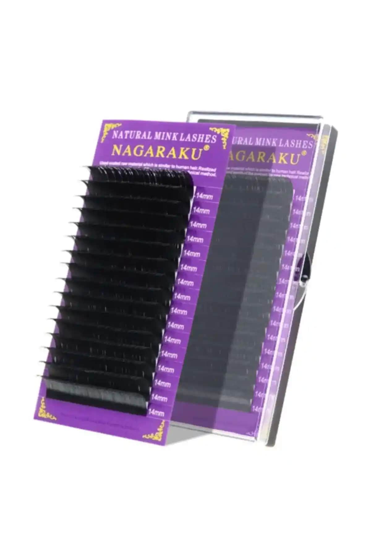 NAGARAKU C Kıvrım 0,07 Kalınlık 12mm Uzunluk İpek Kirpik Doğal ve Dayanıklı Göz Makyajı Ürünü