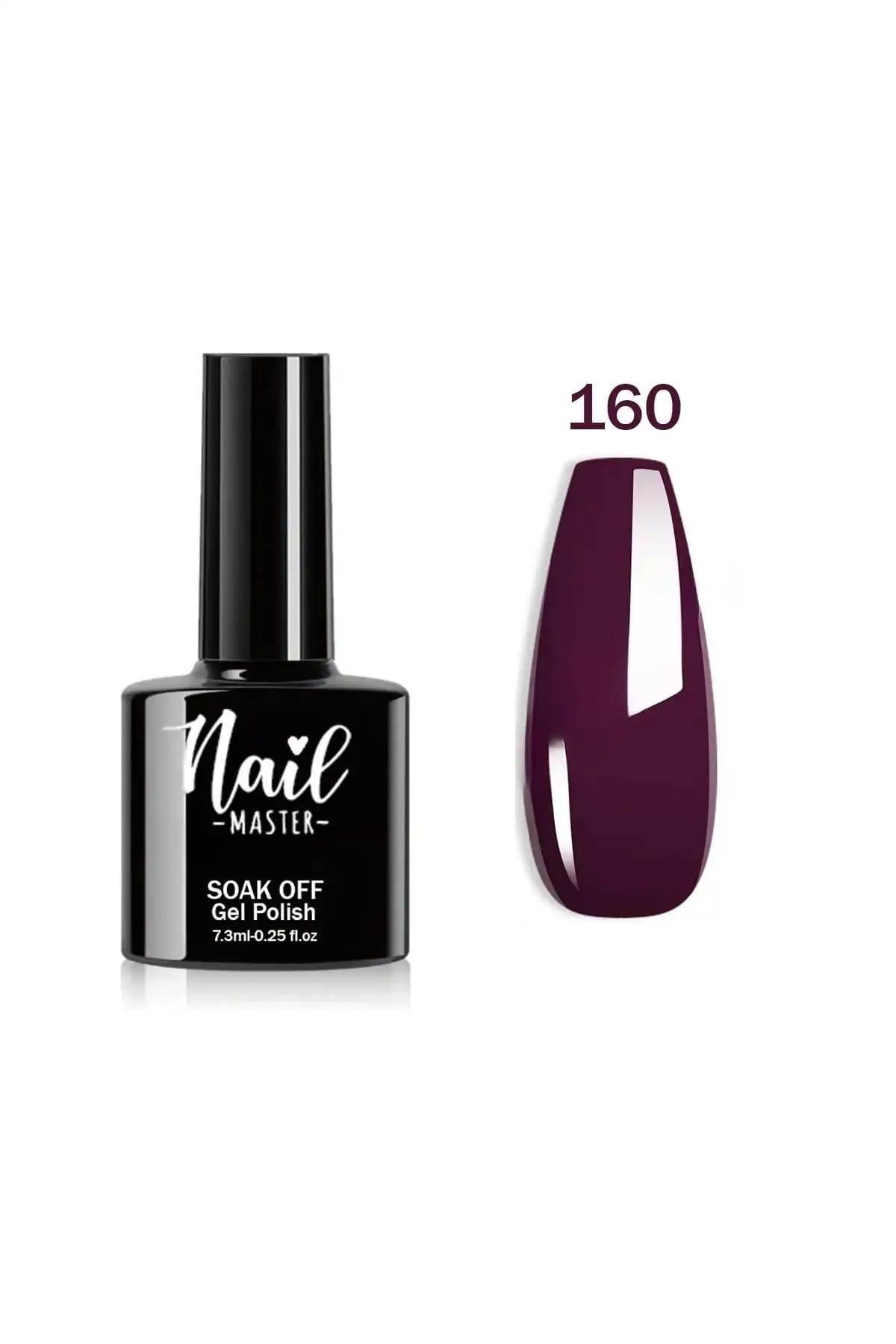 Nail Master M160 Kalıcı Oje Mor Bordo Rengi Uzun Süre Dayanan ve Şık Tırnak Bakım Ürünü
