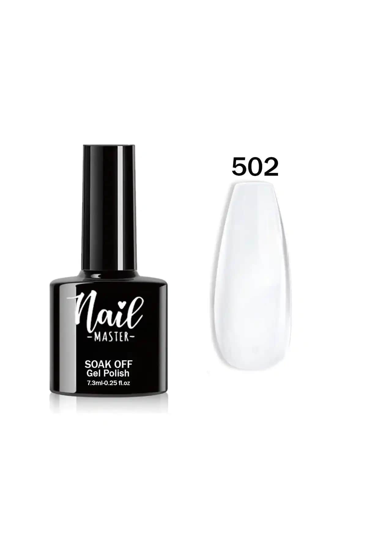 Nail Master M502 Kalıcı Oje Şeffaf ve Hafif Rakı Beyazı Tonuyla Uzun Süre Dayanır