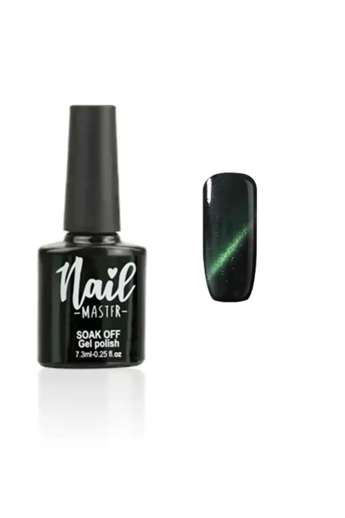Nail Master M864 Kalıcı Oje Cat Eye Lacivert 7,3ml - Uzun Süreli Parlaklık ve Estetik